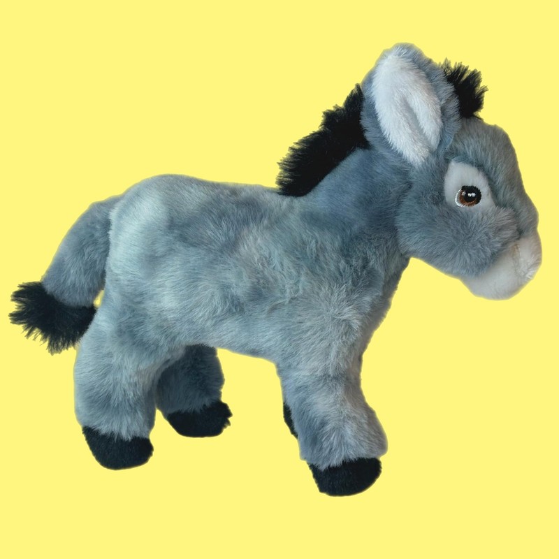 Deluxe Paws Plush Cuddly Soft Eco Toys 100% Recycled (Donkey)