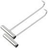 Housoutil Pack of 2 Through Cover Hooks T-Hooks Pull Hooks