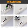 Luomorgo 2Pcs Showcase Lock Stainless Steel No Drill Glass Door