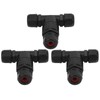 Uds Ip68 3 Vías en Forma de T Conector Ip68