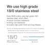 Bon Slit 16-Piece Stainless Steel Flatware Silverware Cutlery Set, Include