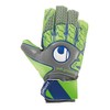 uhlsport Men's Tensiongreen Soft Advanced Goalkeeper Gloves, Dark Grey/Fluo Green/Marin,