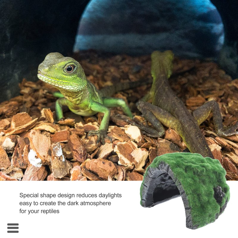 Mipcase Tortoise Hiding from House Reptile Rock Cave Axolotl Tank