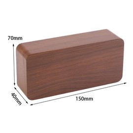 Wooden Clock, Digital Battery Operated Alarm Clocks Wooden Electronic LED Time Display Electric Desk Clock with Large Numbers for Bedroom, Office, School, Home, Livingroom(Brown wood + green light)