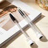 2 Pcs Eyebrow Scissors and Brush Kit Stainless Steel Trimmer