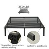 Wulanos Full Size Bed Frame 18 inch Tall, 3500lbs Heavy