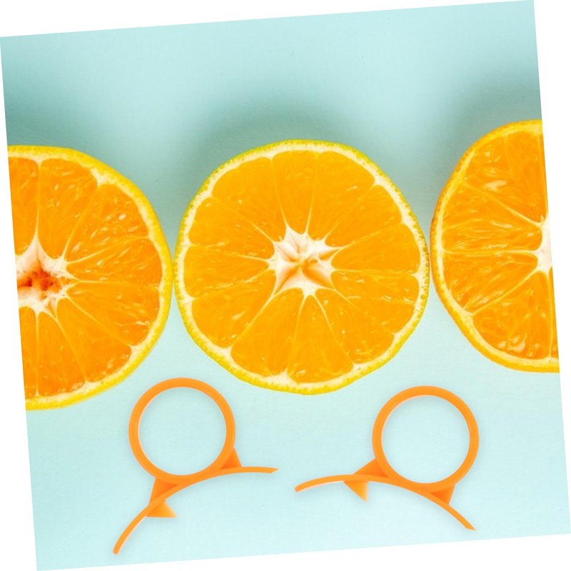 ULTECHNOVO 16Pcs Plastic Orange Peeler Multifunctional Kitchen Gadget for Peeling