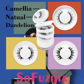 Elara Craft Magnetic Eyelashes,Magnetic Eyelashes with Applicator Eyelashes 3 Pair Reusable No Glue Needed Cat Eye Natural Look Lashes Kit