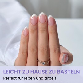 BTArtbox Extra Short Almond Nail Tips - Full Cover Gel X Nail Tips XS Soft Nail Tips for Gel Nails Pre-Shaped Semi-Matte for Wide Nail Beds Salon 320 Pieces