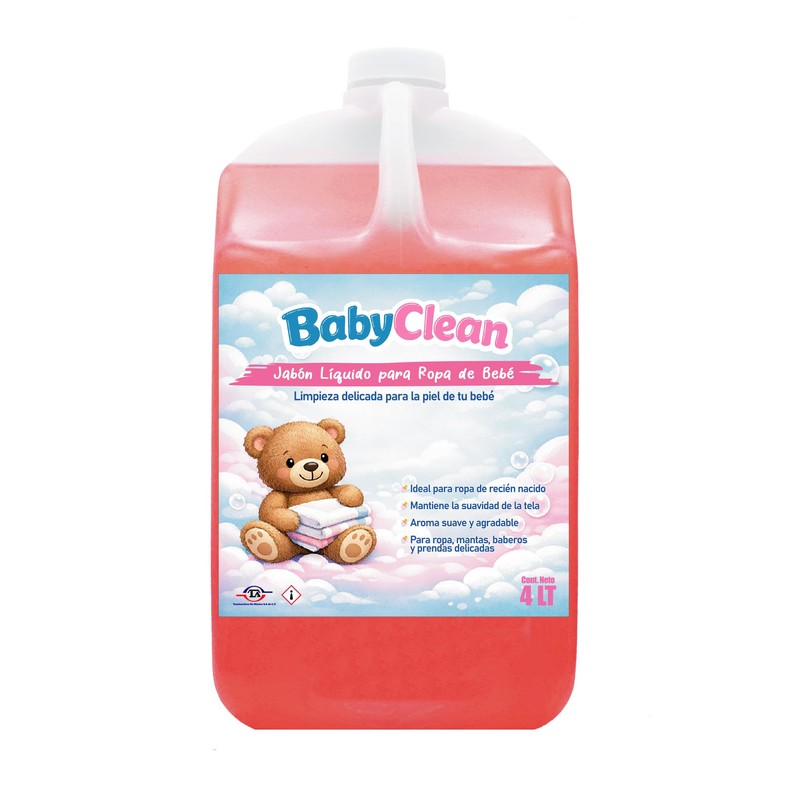 Jabón Liquido para ropa de Bebé 4LT BABY CLEAN