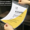 Ollain 10 PCS Page Protectors Waterproof Resealable Zip Paper Page