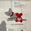 QT FABRICS - CAT & MOUSE STUFFABLE PANEL #27264J-- 36"x44"