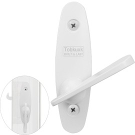 Sliding Door Lock Replacement for Andersen, 10-Years Durable Tribeca Style Thumb Latch, Gliding Door Lock Replacement Parts w/Color-Matched Screws, White