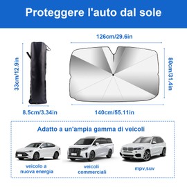 Car Sun Shade Foldable Front Window Sun Shade Sun Shade for Car Umbrella for Front Windshield Portable Folding Umbrella for Car