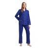 GLOBAL Pyjamas for Women Flannel Cotton Sleepwear long Ladies Pyjamas