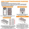 ANNFUZ Stainless Steel Mechanical Keypad Entry Door Handle Lock,Commercial Keyless