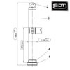Spring Band Bolt Complete Set Including Locking Pin Suitable for