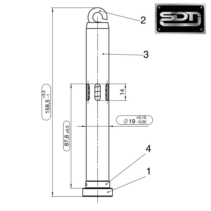 Spring Band Bolt Complete Set Including Locking Pin Suitable for