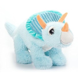 The Petting Zoo Triceratops Stuffed Animal Plushie, Fuzzlez Dinosaur Animals, Triceratops Dinosaur Plush Toy 16 inches