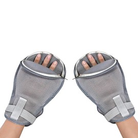 HAUUFENN Sleeping Gloves, Mittens, Nursing Care, Atopy, Anti-Scratching Gloves, Adults, Set of 2, Mesh, Nursing Mittens, Prevents Self-Injuries, Prevents Scratching Hands, Rough Hands, Moisture
