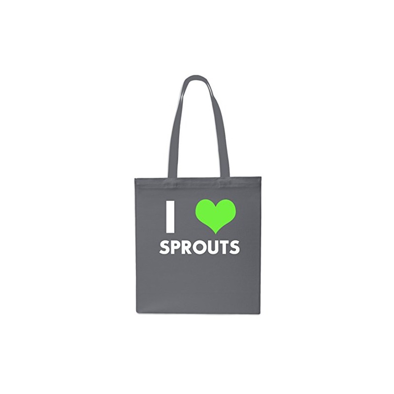 I Love Sprouts Christmas Tote Shopping Gym Beach Bag 42cm