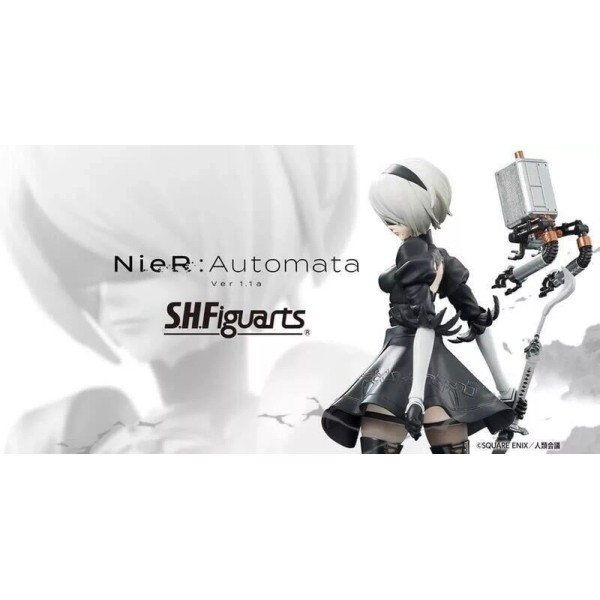 Unbranded US Bandai S.H.Figuarts 2B NieR:Automata Ver1.1a SHF Action Figure
