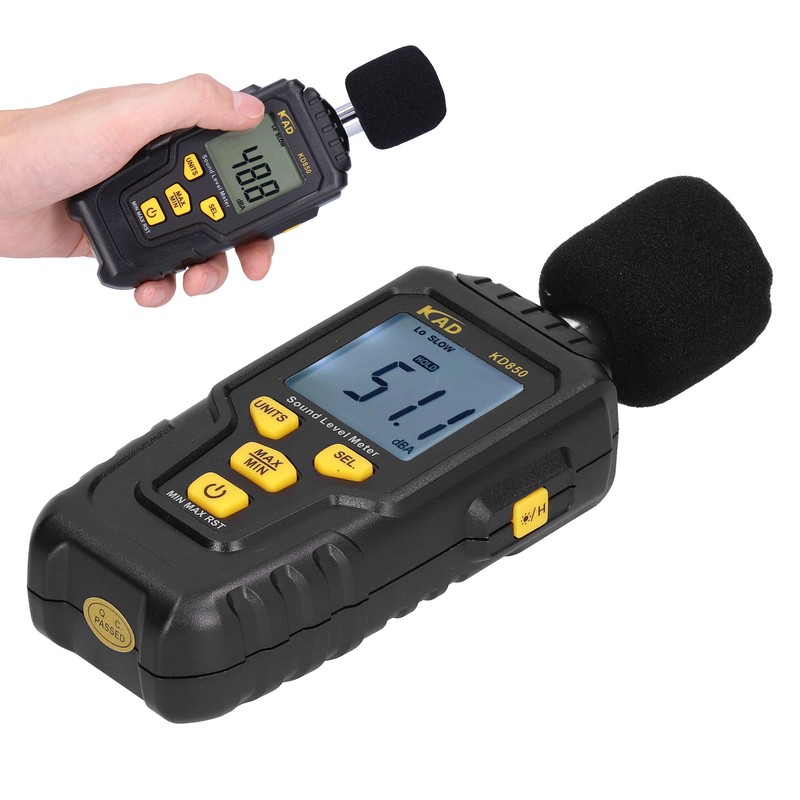 Multifunction Sound Level Meter Decibel Monitor Temperature Tester Environmental InstrumentKD850