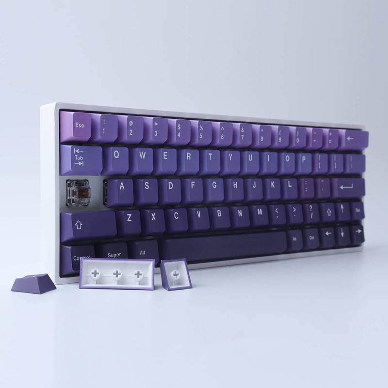 JakeTsai PBT Keycaps, 126 Key Colour Sublimation Cherry Profile Keycaps