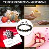 P&R:UK Triple Protection Crystal Bracelet – Gemstone Bead Bracelet with
