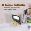 SUMNACON Ceramic Leaf Soap Dish Soap Saver Soap Holder Soap