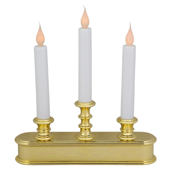 Northlight 3-Light LED Candolier Window Candles - 10" - White