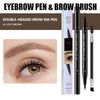 Doppelköpfiger Augenbrauenbristift - 2-in-1 Wasserfester Microblading-Effekt,Microblading Augenbrauenstift,Ultrafeine Spitze für haarähnliche