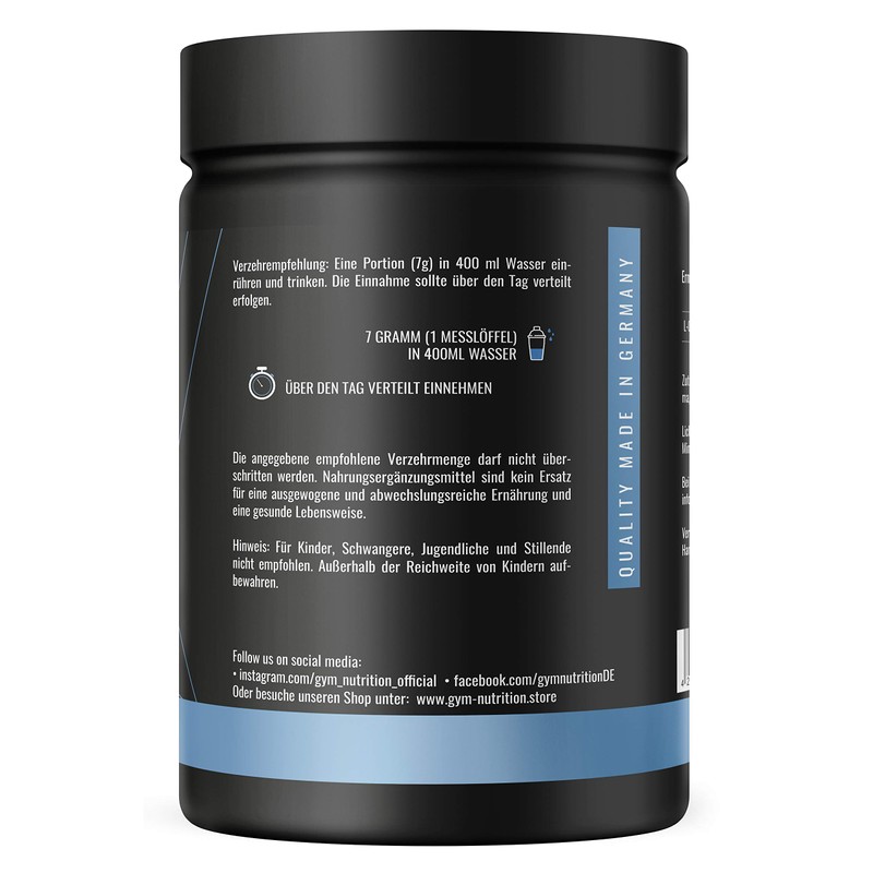L-Glutamine Ultrapure Powder Extra High Dose & 99.5% Pure -
