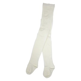 [Made in Japan] Kids Thick Knitted Tights, 10 Colors Available, Footed, Children's Tights - off white