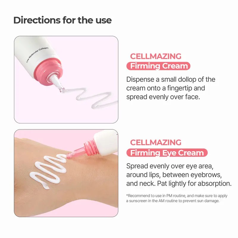 Firming Cream and Eye Cream Duo Set, Hydrating Face Moisturizer