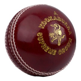 KOOKABURRA Unisex's Supreme Crown Cricketball, 155 g, Rot