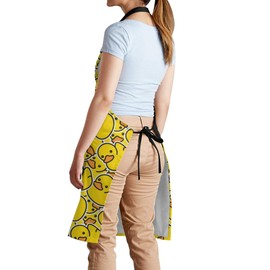 wodealmug Women Duck Animal Apron Adjustable Neck Kitchen Bib Cook Apron with Pocket for Cooking Baking Gardening