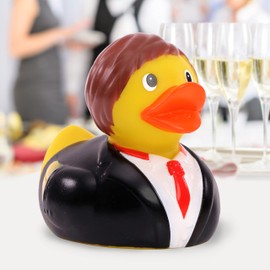 Schnabels Squeaky Duck Groom Gift for Birth Birthday Name Day Children Baby Friend Girl Boy Toy Bath Duck Bath Decoration