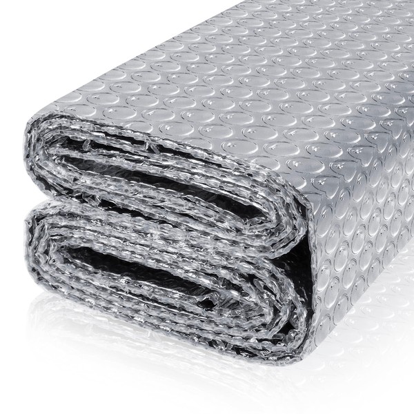 Reflective Bubble Insulation Sheet, Double Side Aluminum Foil Bubble Shield,