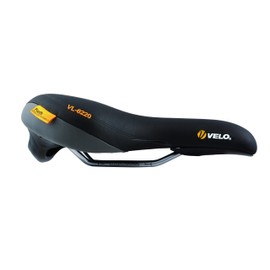 VELO VL-6220 Plush Saddle, Equipped with Grip Bar, Black