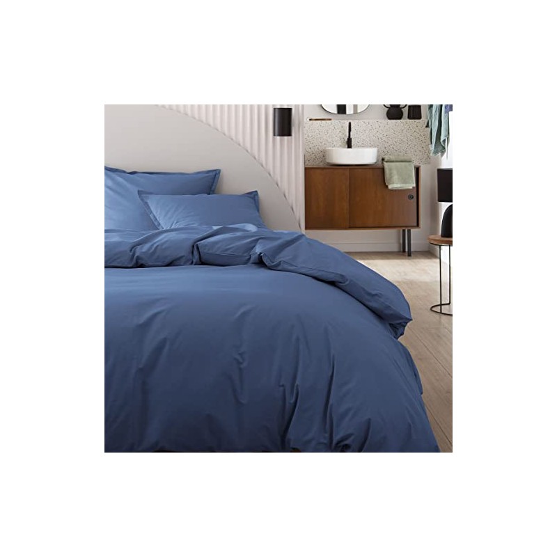 Essix Plain Cotton Fitted Sheet, Made in France, 140 x