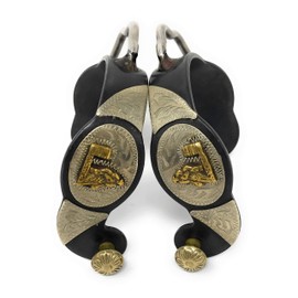 AJ Tack Wholesale Antique Brown Barrel Racer Bumper Spurs - Ladies