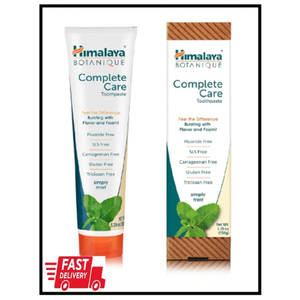Himalaya Botanique Complete Care Toothpaste, Herbal, Mint Flavor, Fights Plaque,