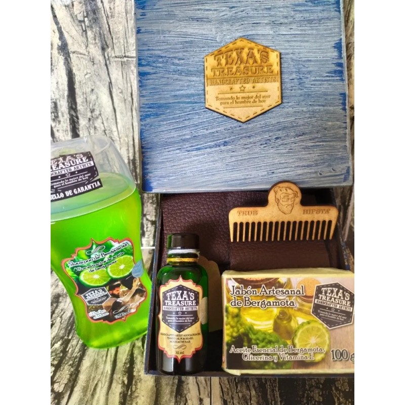 Kit Crecimiento Y Cuidado Bergamota Extra Barba Y Bigote