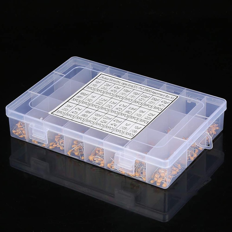 Monolithic Ceramic Capacitor, Ceramic Capacitor, Assortment Box Kit, Range 24
