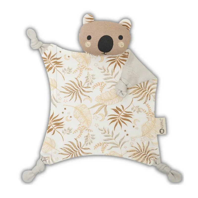 Kippins Organic Cotton Cuddle Blankie Comforter, Wolfie the Wolf