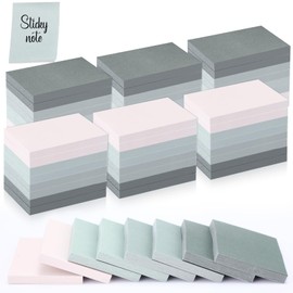 Fainne 60 Pads Sticky Notes Bulk 1.5 x 2 Inch Mini Self Stick Note Small Assorted Bright Colors Paper Memo for Office School Notebook Supplies 50 Sheets/pad (Simple Style,Green Series)