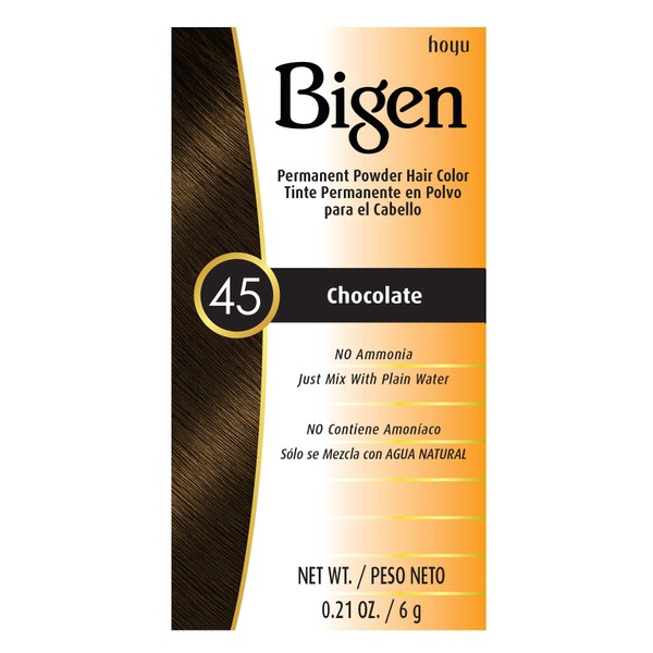 #45 Chocolate Bigen Permanent Powder - 12 Pack