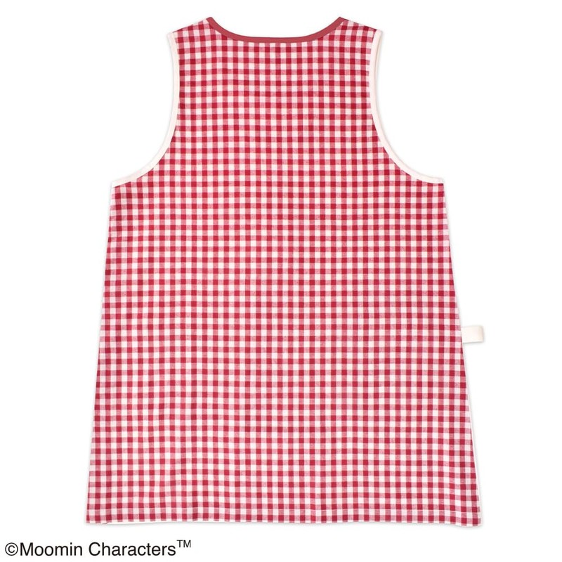 St. Women's Gingham Checkered Apron, M - L Free, red