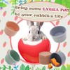 8 Pcs Stacking Cups for Rabbits Safe Plastic Rabbit Toys